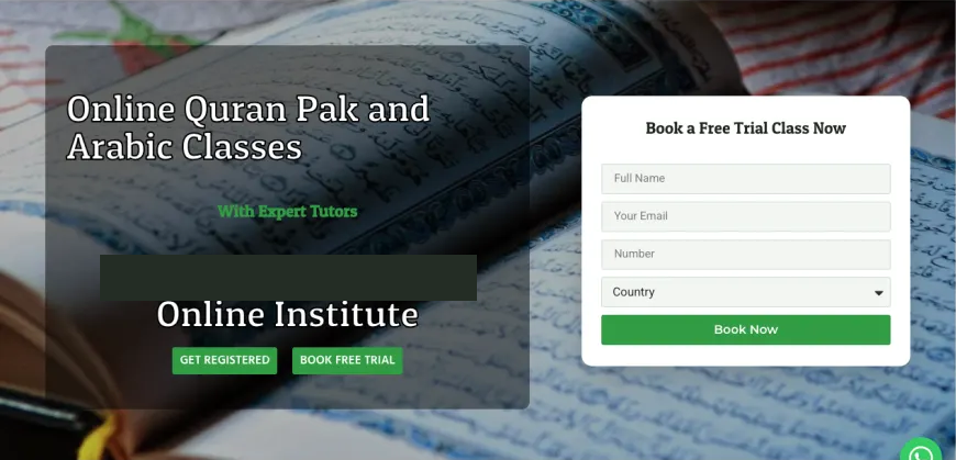 Cropped or redacted website screenshot: religious education website — online
